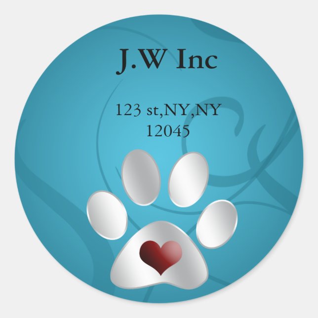 pet care Return address label (Front)