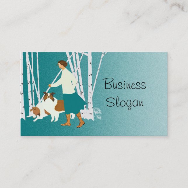 Pet Care Service Dogs Business Card (Front)