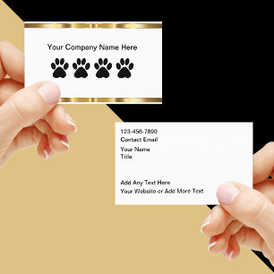 Pet Care Services Classy Business Cards