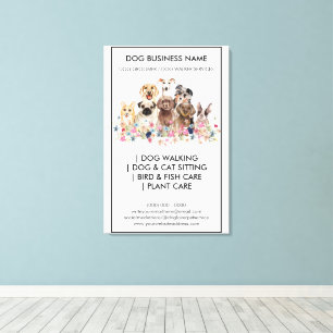 Pet Care Services for Home Visits Canvas Print