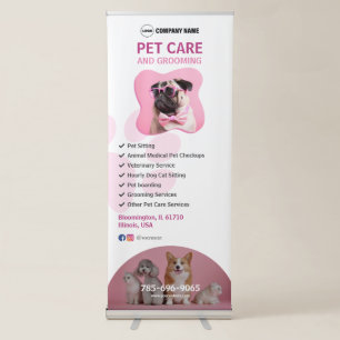 Pet Care Services Retractable Banner