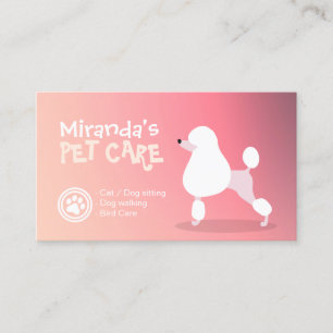 Pet Care Sitting Bathing and Grooming Beauty Salon Appointment Card