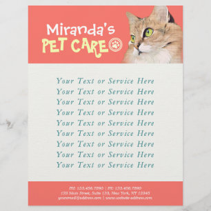 Pet Care Sitting Bathing and Grooming Beauty Salon Flyer