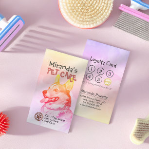 Pet Care Sitting Bathing & Grooming Loyalty Punch