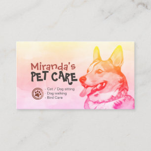 Pet Care Sitting Bathing & Grooming Loyalty Punch