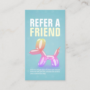 Pet Care Sitting Bathing & Grooming Referral Card