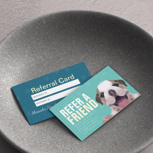 Pet Care Sitting Bathing & Grooming Referral Card