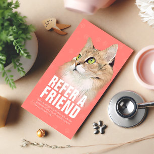 Pet Care Sitting Bathing & Grooming Referral Card