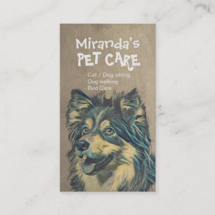 Pet Care Sitting Bathing & Grooming Referral Card