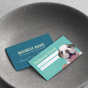 Pet Care Sitting Bathing & Grooming Referral Cards