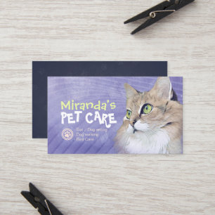 Pet Care Sitting Bathing & Grooming Shop Referral Card