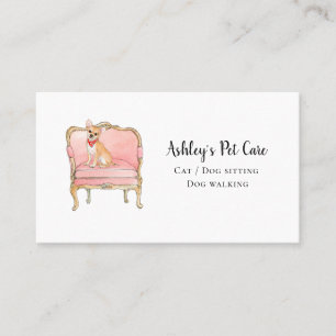 Pet Care, sitting, grooming appointment Business Card