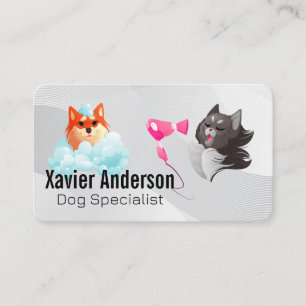 Pet Care   Soap Bubbles   Hair Dryer  Business Card