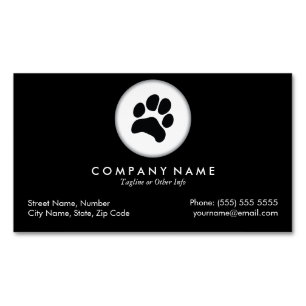Pet Care Veterinarian Magnetic Business Card