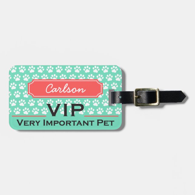 Pet Carrier Name Tag (Front Horizontal)