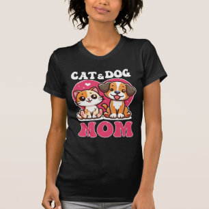 Pet Cat Dog Mom Shirt For Women Mothers T-Shirt