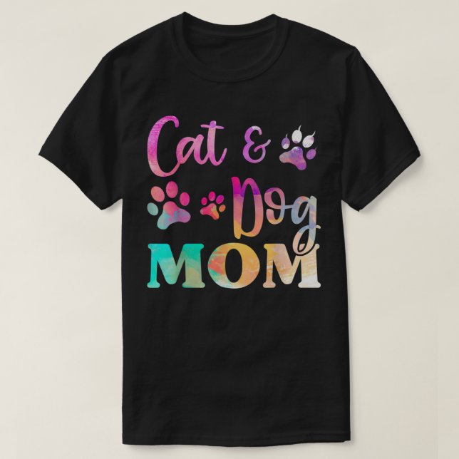 Pet Cat Dog Mum Shirt For Women, Mother Day T-Shir (Design Front)