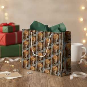 Pet Cat Dog Photo Personalise Custom Large Gift Bag
