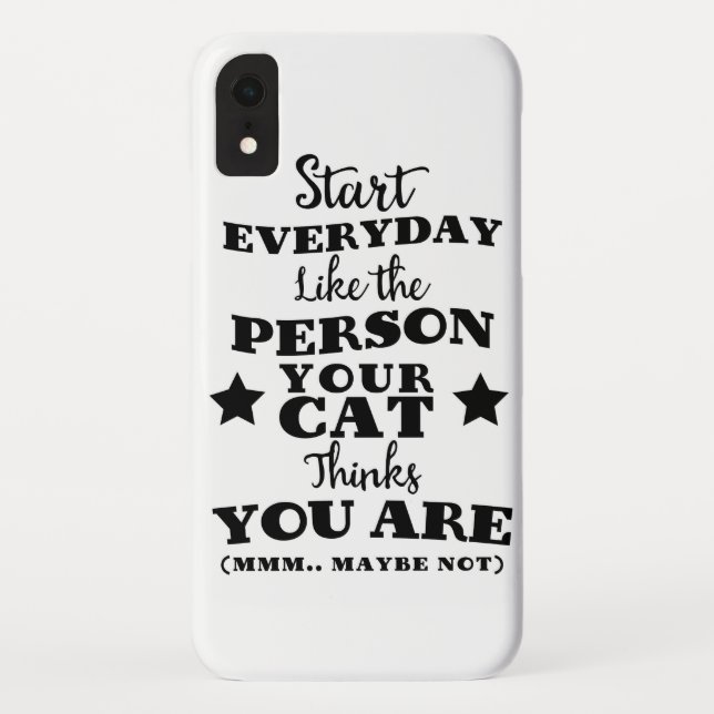 Pet Cat Funny Quote Case-Mate iPhone Case (Back)