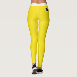Pet Cat Lover Warm Neutral Blazing Yellow Stripes Leggings