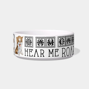 Pet CAT Medium Bowl "I am CAT Hear me Roar"