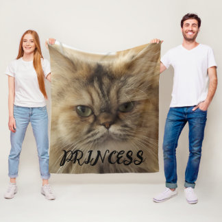 PET CAT PHOTO FLEECE CUTOM BLANKET
