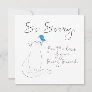 Pet Cat Sympathy Card