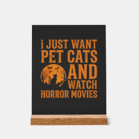Pet Cats Horror Movies Halloween Design_1