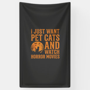 Pet Cats Horror Movies Halloween Design_1 Banner