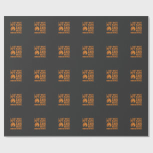Pet Cats Horror Movies Halloween Design_1 Wrapping Paper