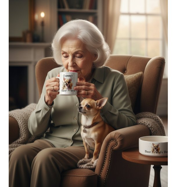 Pet Chihuahua/Grammy's Personalise Coffee Mug (Creator Uploaded)