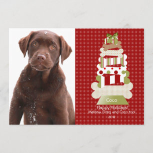 Pet Christmas Cards   Flat Card Invitation Stock