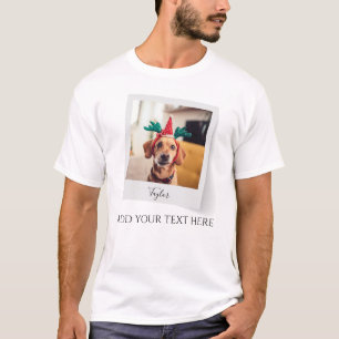 Pet Christmas Holiday Photo Personalised T-Shirt