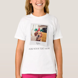 Pet Christmas Holiday Photo Personalised T-Shirt