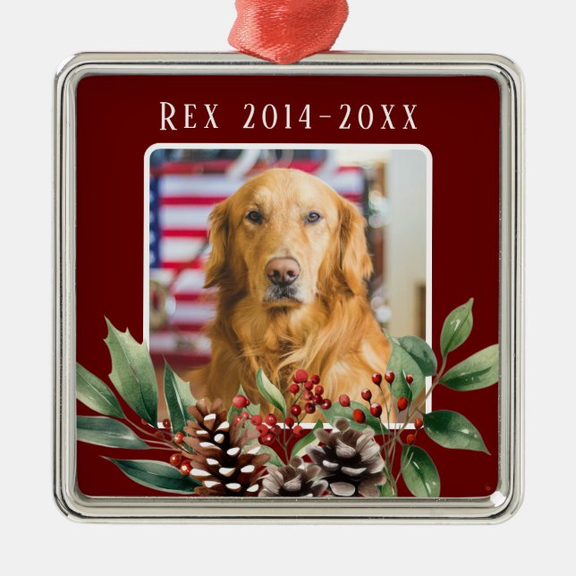 Pet Christmas Memorial Ornament (Front)