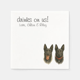 Pet cocktail napkin