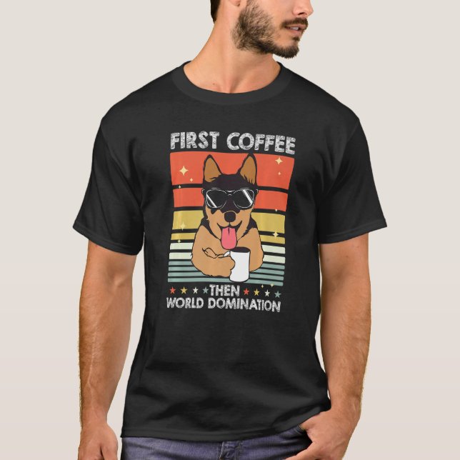 Pet Coffee Breed  Australian Cattle Dog T-Shirt (Front)