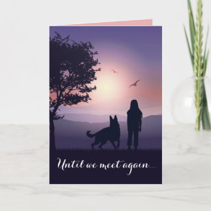 Pet Condolence Dog Loss Personalised Sympathy Card