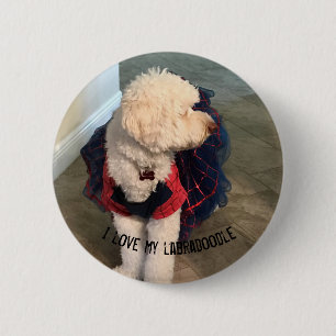 Pet Customize Photo & Quote 6 Cm Round Badge