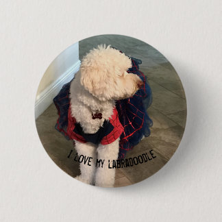 Pet Customize Photo & Quote 6 Cm Round Badge