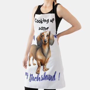  Pet Dachshund Brown Personalise Apron