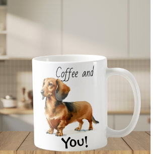  Pet  Dachshund BROWNS Cofffee Personalise Coffee Mug