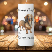 Pet Dachshund & Morning Prayers Brown Personalize