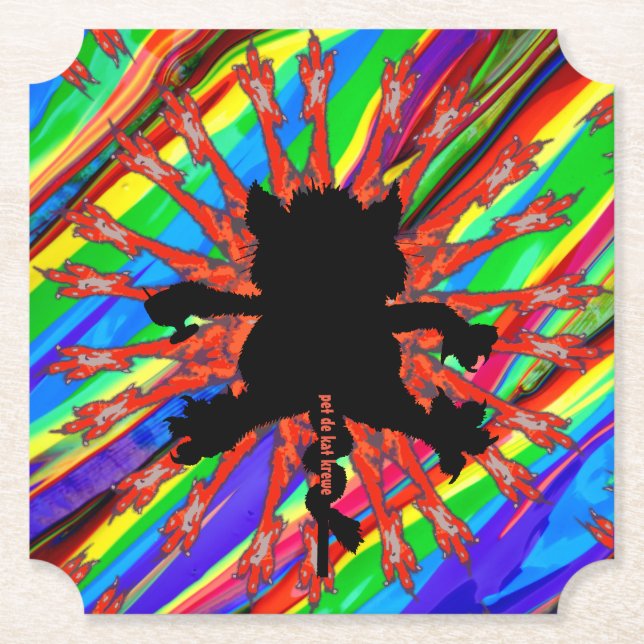 pet de kat krewe drink coasters (Front)