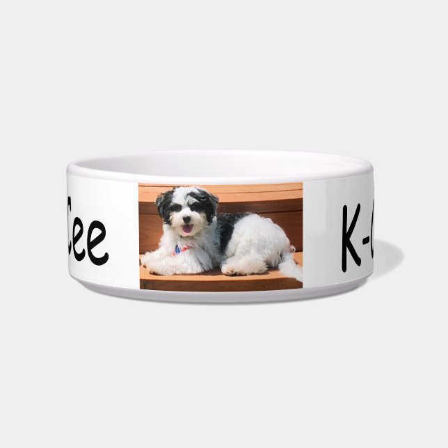 Pet Dish Medium, Dog K-Cee (Front)