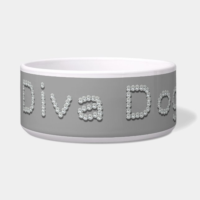 Pet Diva Dog water bowl or Food Dish (Front)