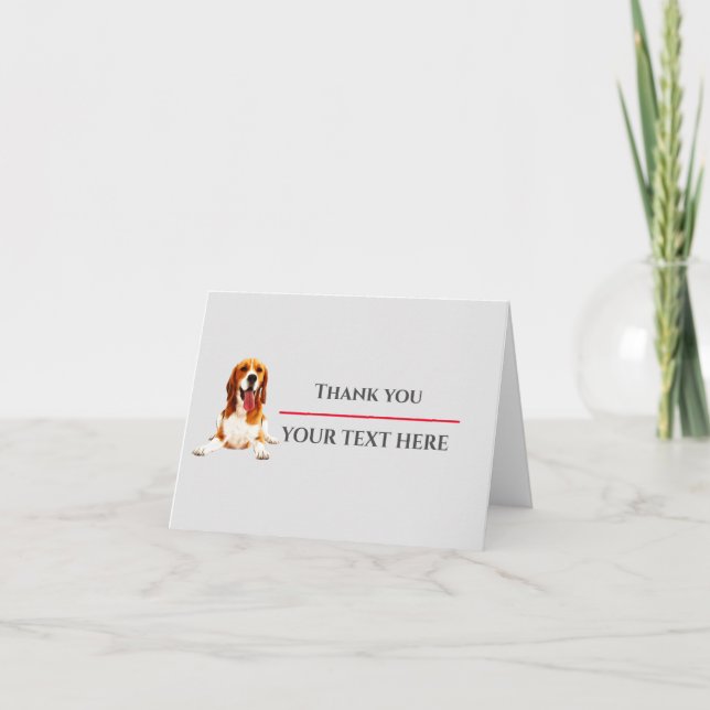 Pet Doctor Veterinarian Thank You Card (Front)