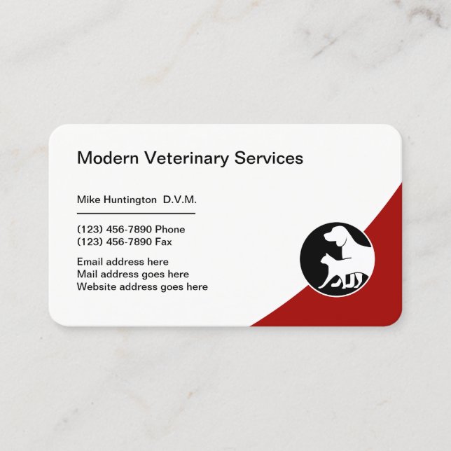Pet Doctor Veterinary Services Business Card (Front)