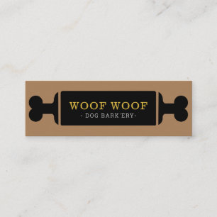 Pet dog bakery boutique dog food pet shop mini business card