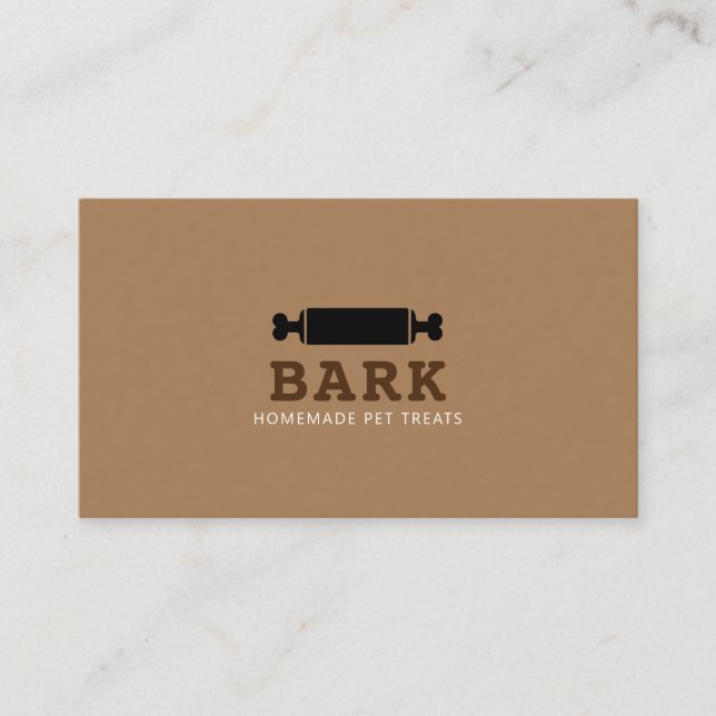 Pet dog bakery homemade dog treats shop business card (Front)